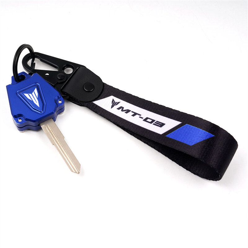 حافظة مفاتيح شارة قماش لـ ياماها ، سلسلة مفاتيح ، حلقة مفاتيح ، غطاء ، ملحقات دراجة نارية ، MT07 ، MT09 ، MT03 ، MT 07 ، 09 ، 03 ، 2013-2021 ، 2022 ، 2023