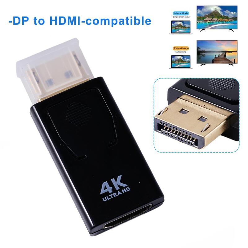 Port Layar 4K Ke Port Layar Konverter Adaptor Yang Kompatibel dengan HDMI DP Mini Pria Ke Kabel TV Wanita Video Yang Dapat Disesuaikan untuk Kabel TV PC