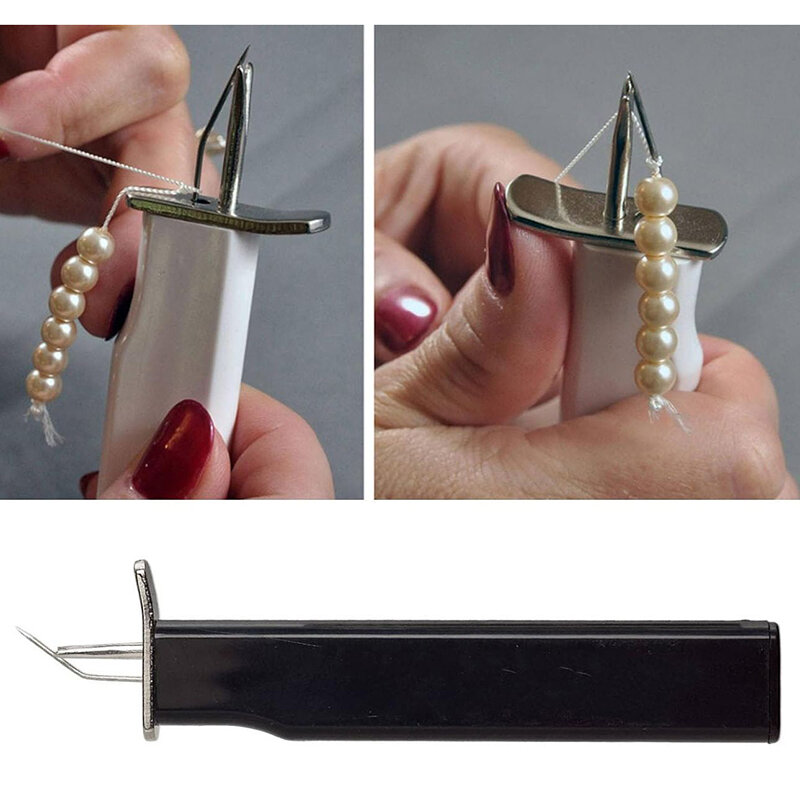 Nodi di sicurezza decorativi per gioielli fai da te strumento di perline di perle strumento di perline per annodare gioielli artigianali braccialetto strumento di aiuto filo di seta
