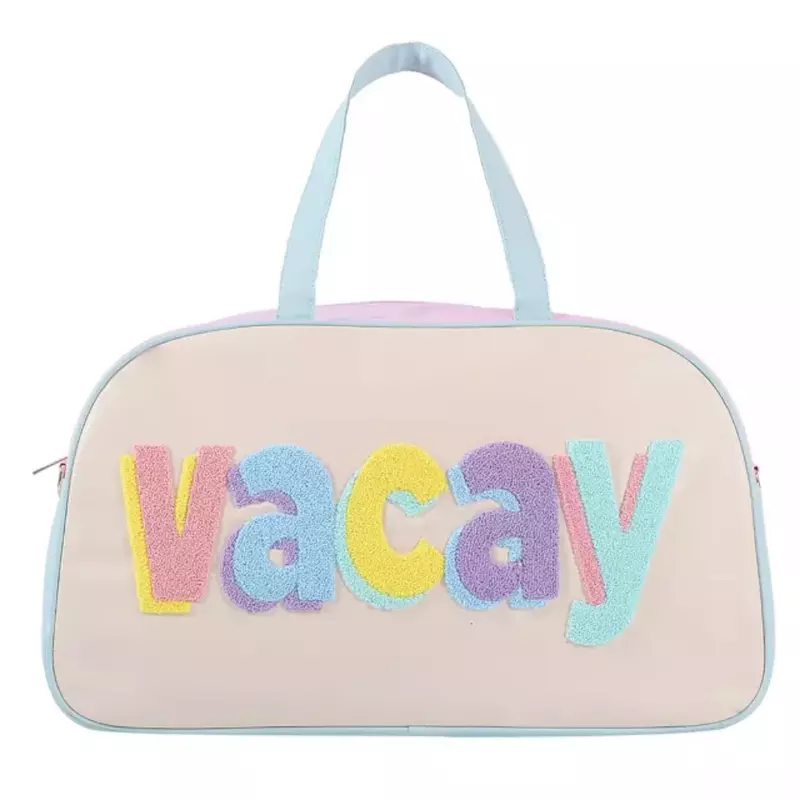 女性のためのPUレザーダッフルバッグ,パッチ付きのかわいいバッグ,メッセンジャーバッグ,大容量,旅行旅行,女性のためのファッショナブル