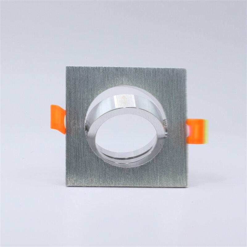Aluminiowy okrągły kwadrat wycięty otwór 65mm regulowany sufit Led GU10 oprawa wpuszczana obudowa