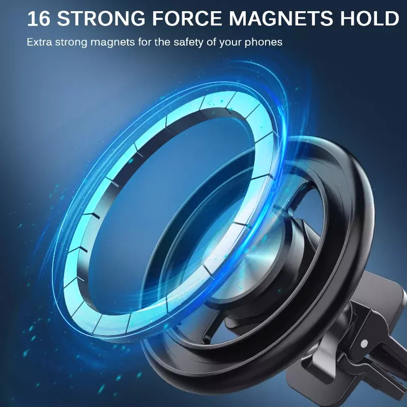 Магнитный держатель для телефона MagSafe, Универсальная автомобильная подставка с креплением на вентиляционное отверстие, для iPhone 14/13/12ProMax