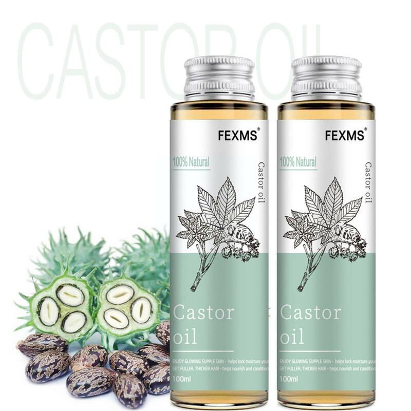 Pure And Castor Oil For Hair Growth, Eyelashes And Eyebrows - Carrier Oil For Essential Oils, Aromatherapy And Massage I5B6