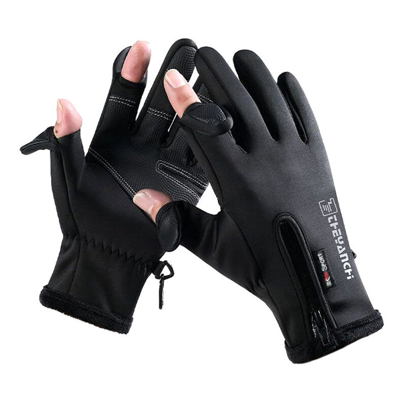 Мужские велосипедные перчатки с сенсорным экраном, водонепроницаемые зимние велосипедные перчатки, ветрозащитные уличные теплые перчатки для езды на скутере, мотоцикле, велосипеде, лыжах