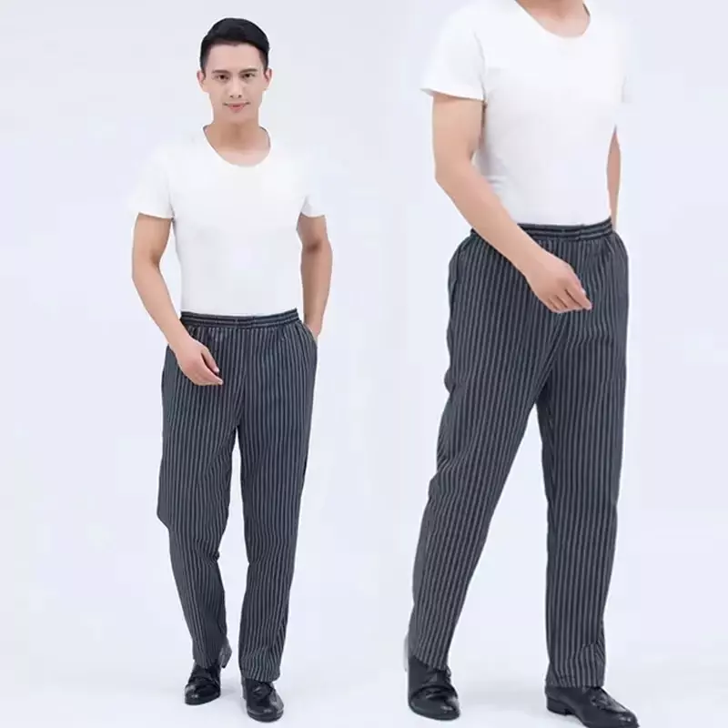 Pantaloni da cuoco per uomo ristorante cucina Unisex Cook Works pantaloni larghi leggeri accessori da Chef pantaloni da cuoco uniforme da uomo