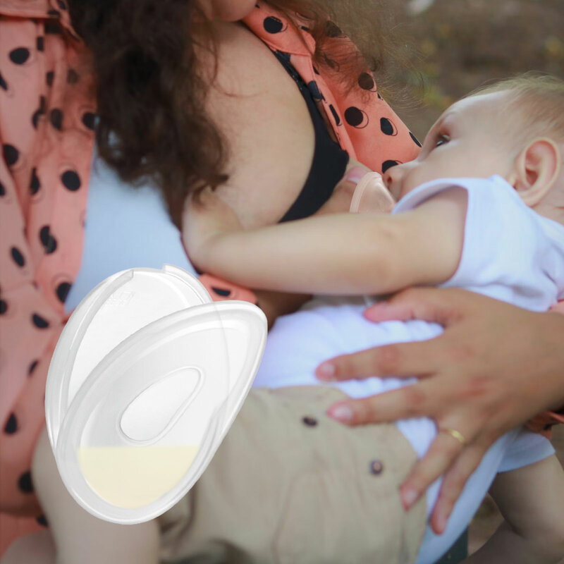 Receptor de leche materna discreto, tazas de lactancia, conchas esenciales para la lactancia, pezones doloridos