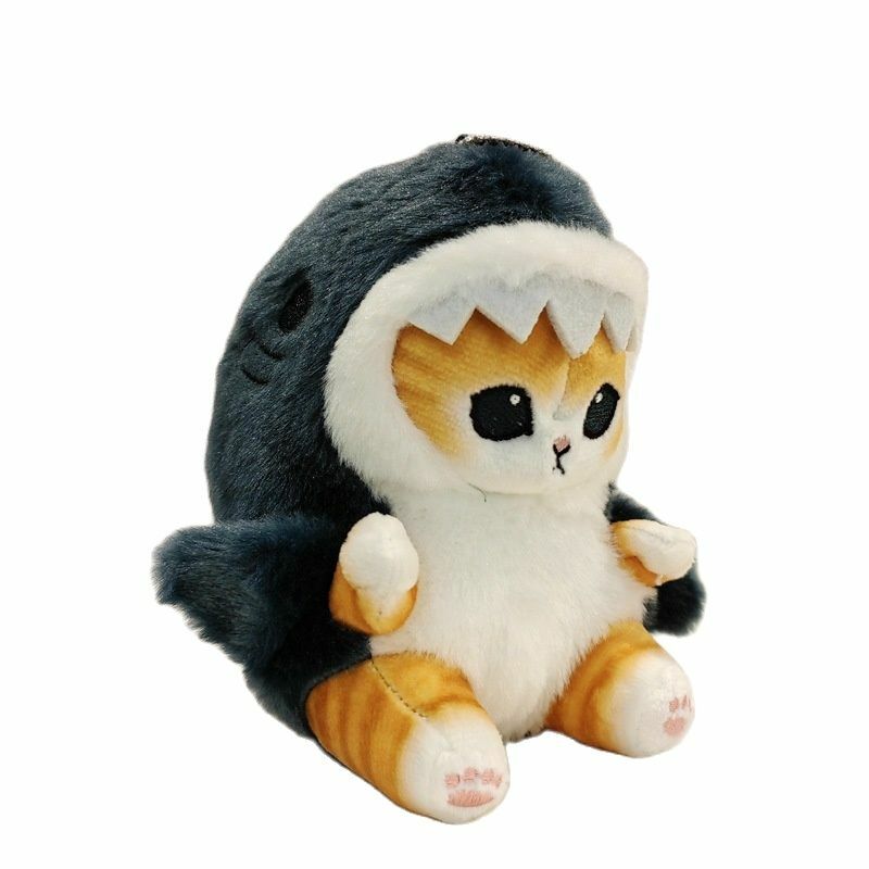 Hot Cute Shark Cat fritto gamberetti gatto peluche bambola ciondolo bambola bella stanza borsa auto decorazione ciondolo apertura regalo di festa