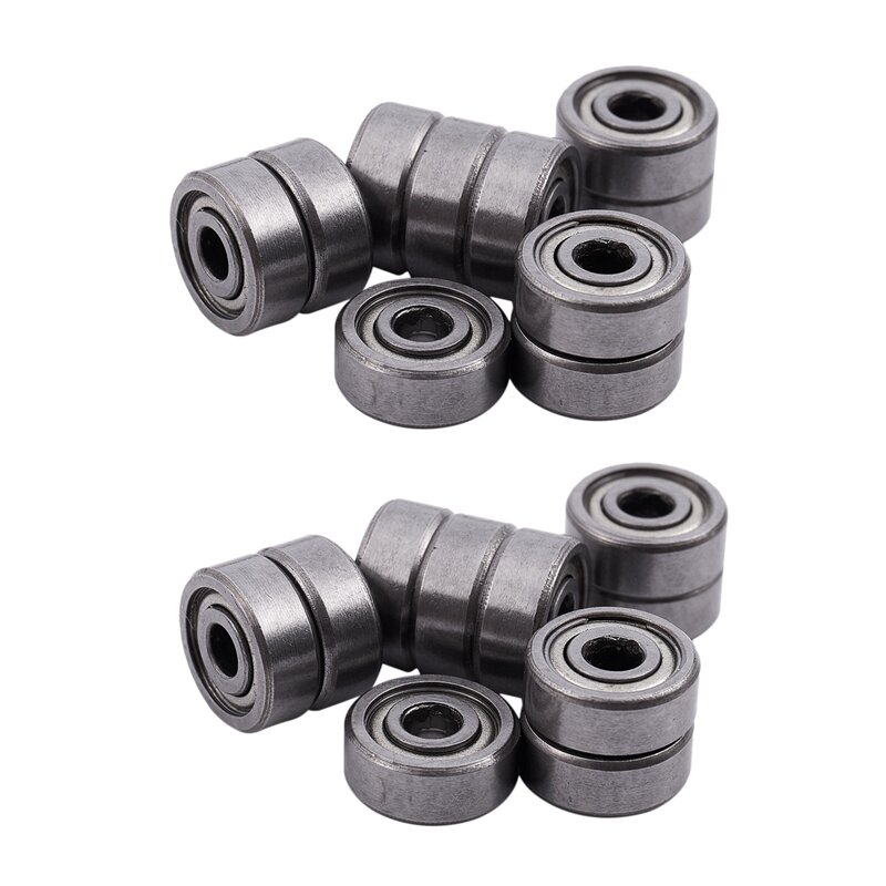 20 Pieces Miniature Radial Ball Bearings 623ZZ 3X10x4mm For RC Car Practico