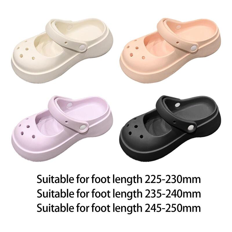 Clog Home Floor Slides Shoes Sandals Lightweight Thick Sole Slippers for Women Summer Beach Bathroom Home Floor Slides Shoes