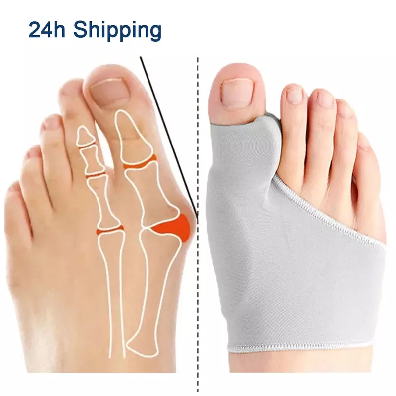 อุปกรณ์ตัวปรับนิ้วหัวแม่มือแยกนิ้วเท้าอุปกรณ์เสริมกระดูกที่รองปุ่มหัวแม่เท้าเฝือกนิ้วหัวแม่เท้า