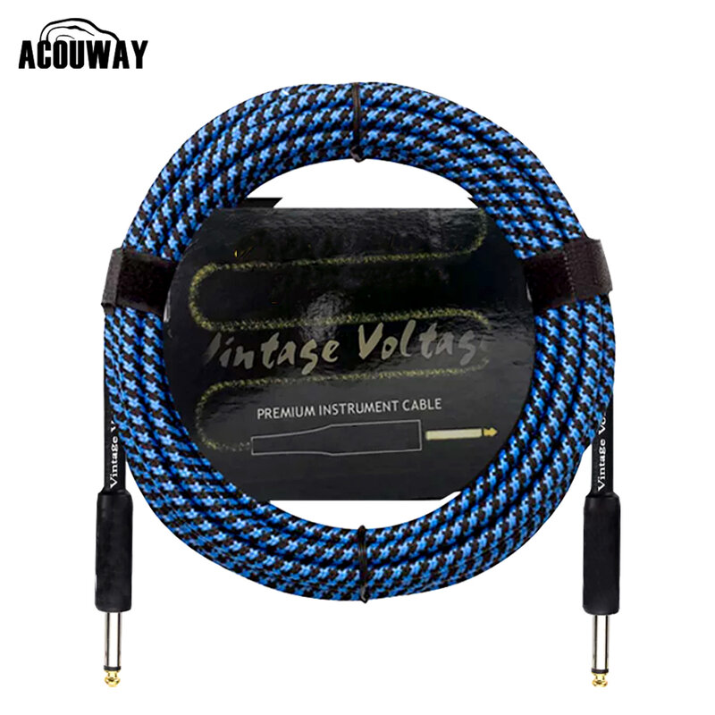 Гитарный кабель провод шнур Jack линия бас электрическая коробка аудио кабель шумоподавление линия экранированный кабель 3/6/10 метров