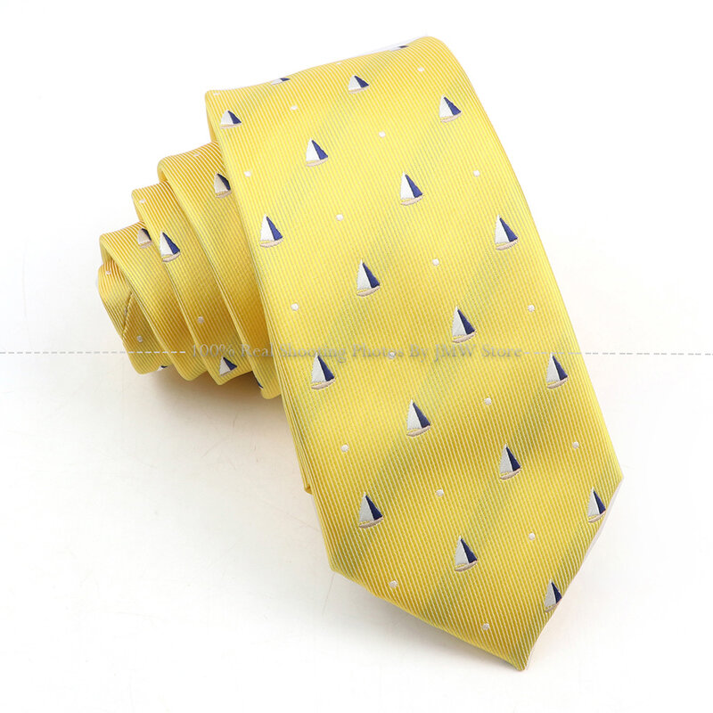 Gravatas animais casuais para homens, gravata skinny, gravata de poliéster moda, gravata bicicletas, camisa fina, acessórios de negócios, artesanato, 6,5 cm