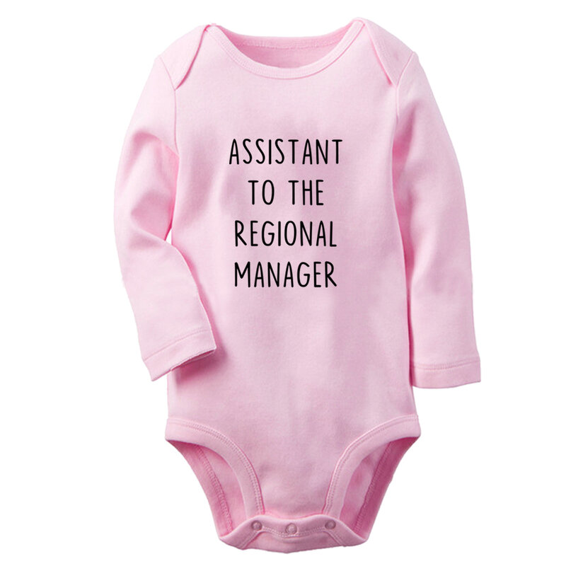 Asystent asystenta regionalnego menedżera zabawne graficzne body niemowlęce śliczne chłopięce pajacyki niemowlęce długie rękawy kombinezon ubrania