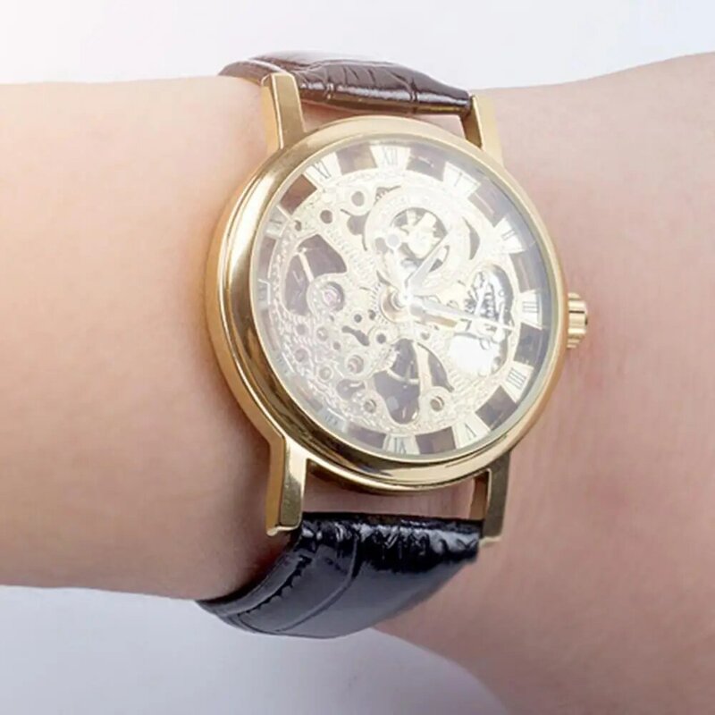 Jam tangan bisnis untuk pria, arloji kuarsa Stainless Steel mewah untuk lelaki