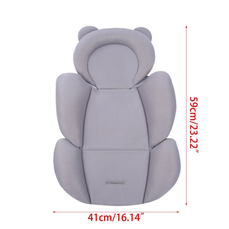 Cojín de asiento de coche para cochecito de bebé, cama de viaje infantil, colchón de seguridad para asiento, cojín protector de soporte para el cuello