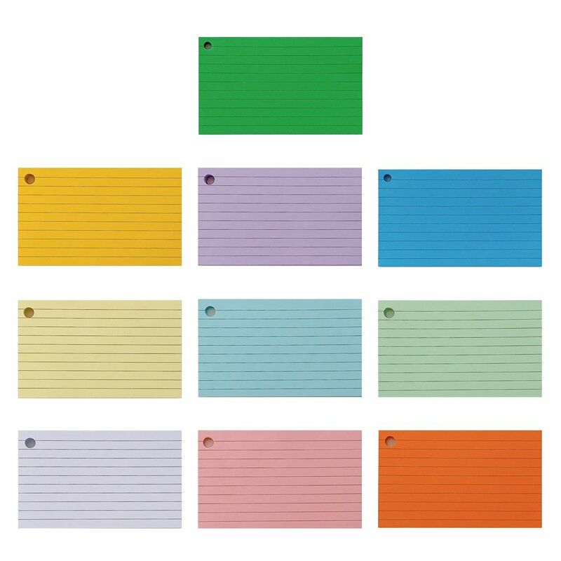 Carpeta de línea Horizontal, libro de notas de doble cara de alta calidad con cubierta, tarjetas Flash de hoja suelta, tarjetas de índice de oficina