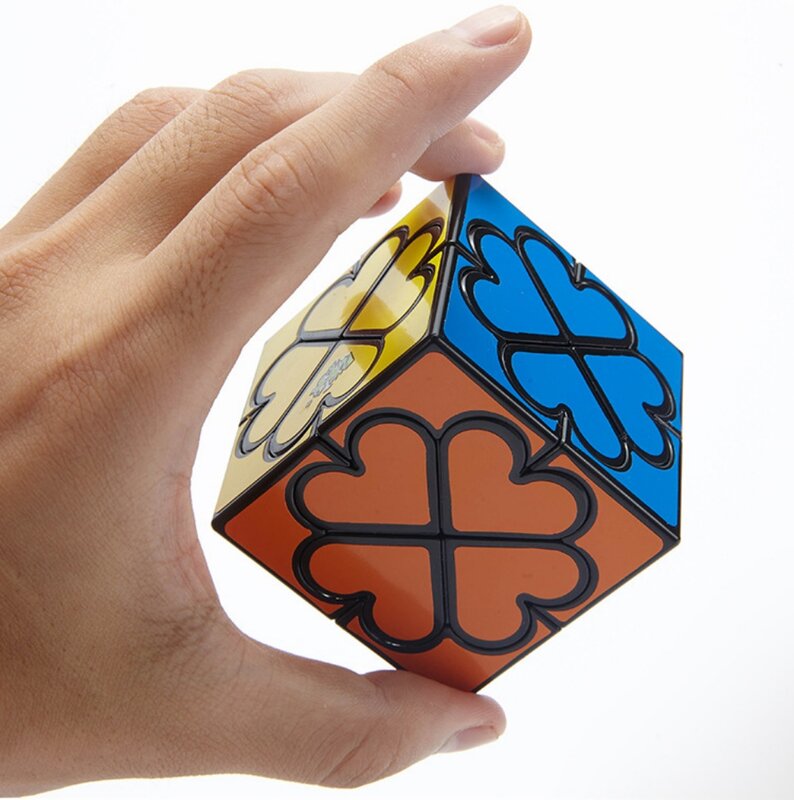 Lanlan w kształcie serca ośmiu osi profesjonalna magiczna kostka prędkość gra logiczna kostki zabawki edukacyjne