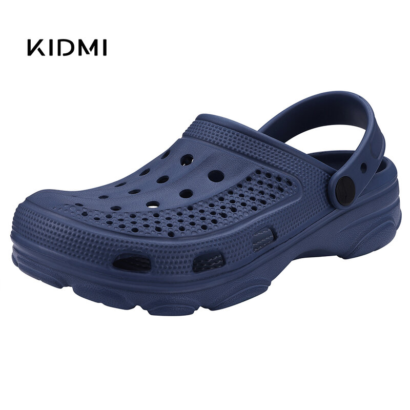 Sandal Kidmi Fashion pria sandal musim panas baru sandal pantai luar ruangan sandal Taman pria lembut klasik sandal rumah pria sandal bakiak