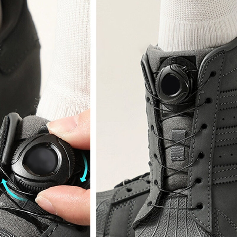 2024ใหม่ Tali sepatu kets อัตโนมัติหัวเข็มขัดหมุนได้โดยไม่ต้องผูกเชือกรองเท้าเด็กขี้เกียจผูกเชือก aksesoris sepatu 1คู่