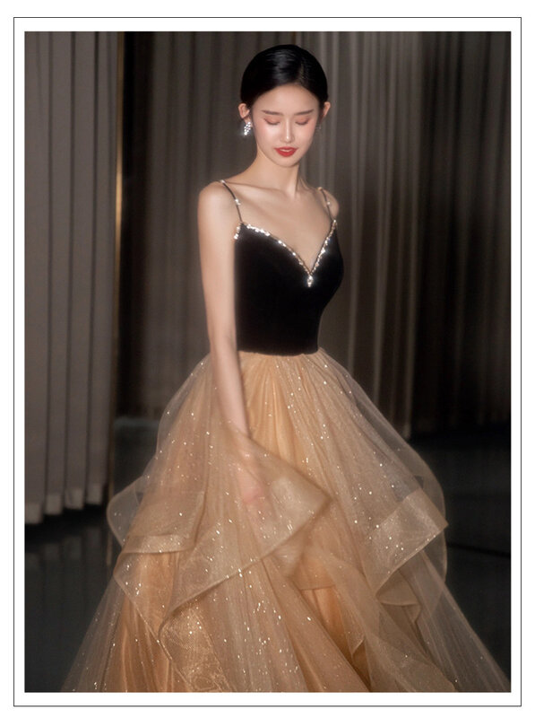 4017 Quince anera Kleider Ballkleid Hochzeits feier Kleid Frauen elegante Luxus Abendkleider formell lang neu