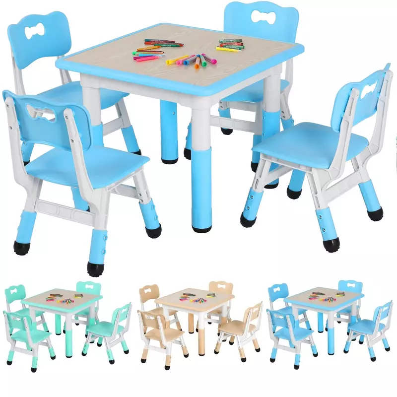 Stoły i krzesła dla dzieci regulowana wysokość odzieży dziecięcej nauka stoły i krzesła pokrywają wielofunkcyjny stół artystyczny