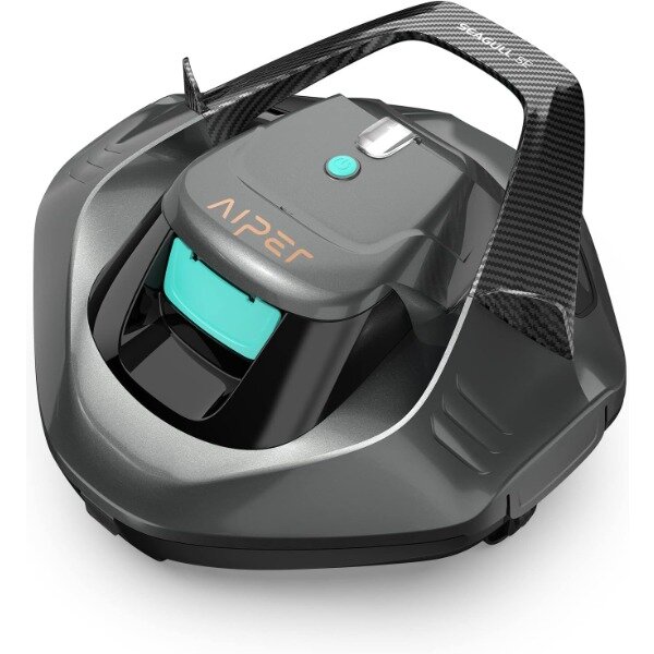 AIPER Seagull SE Cordless Robotic Pool Cleaner, Pool Vacuum Lasts 90 Mins, LED Indicator, Self-Parking, Ideal for Above Ground