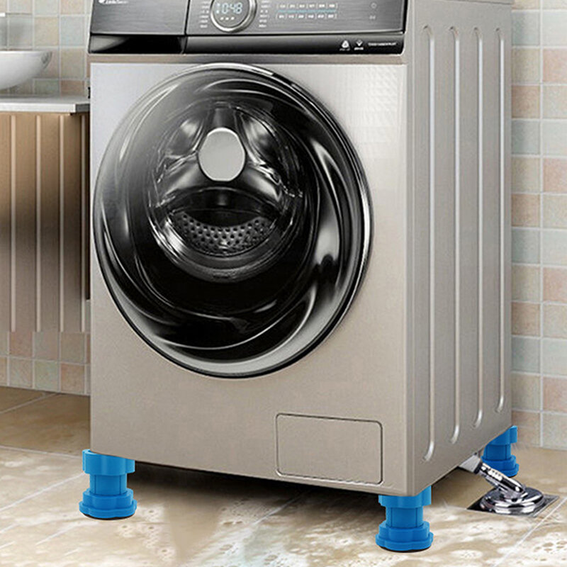Almohadillas de pie de lavadora de altura ajustable, Base de refrigerador antivibración, almohadilla fija antideslizante, soporte de amortiguadores