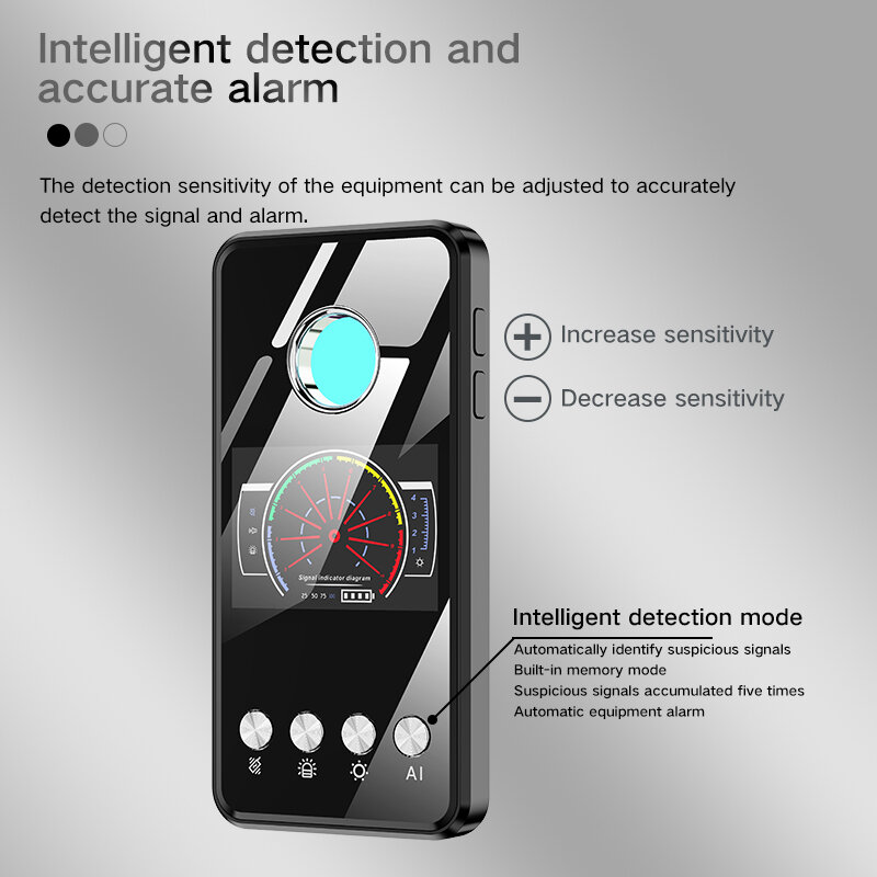 Portable Anti-monitoring Anti-spy Hidden Camera Detector GPS Signal Finder Locator Blocker SPY Gadget Military Professional