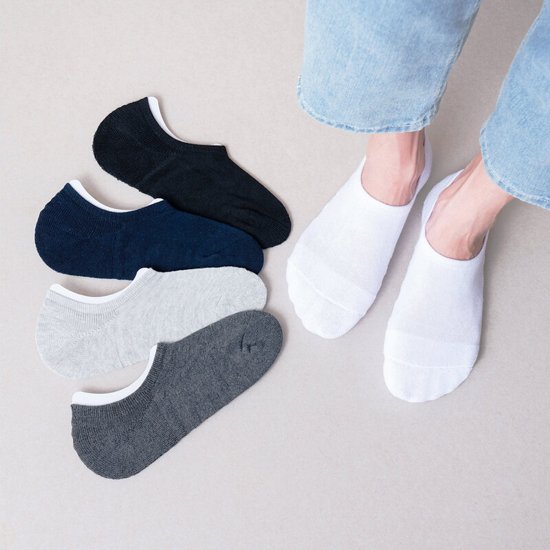 1Pair High Quality Towel Bottomed Invisible Socks Men Breathable Cotton Sports Socks Casual Athletic Cut Short Sokken Wholesale