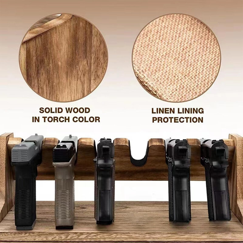 Support de odorT1 en bois pour présentoir d'arme de poing, coffre-fort, armoires, bureau