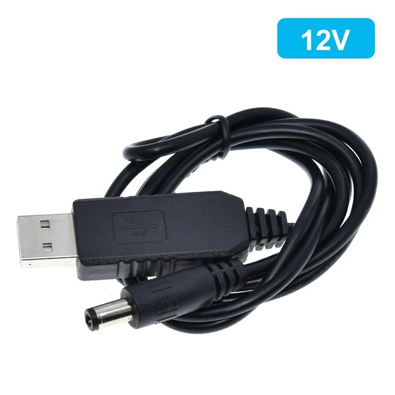 TZT USB 파워 부스트 라인, 스텝 업 모듈, USB 컨버터 어댑터 케이블, 2.1x5.5mm 플러그, DC 5V-DC 9V, 12V