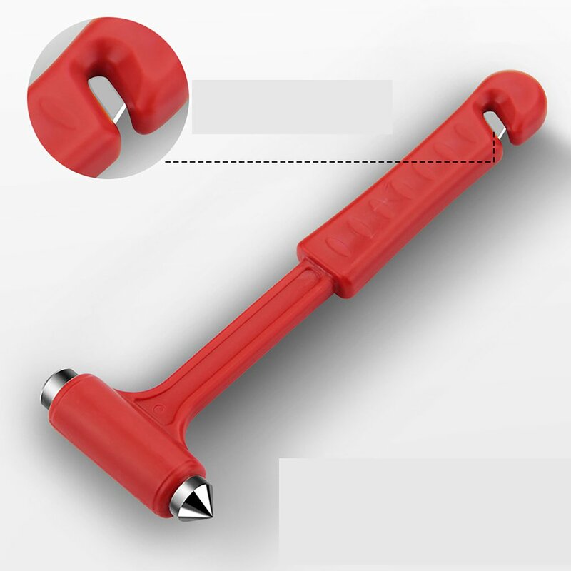 Safety Hammer With Small Knife For Rescueing Camping Tool Crack Windows Essential Accessories