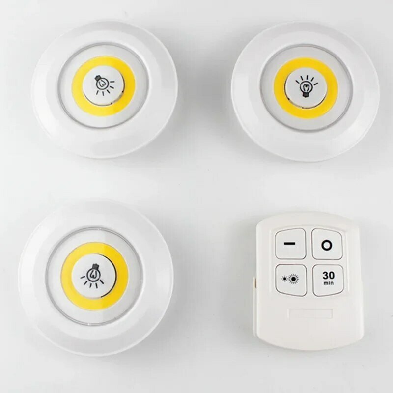 Modern Touch Night Light Battery Powered COB Remote Control Sensor Bedroom Feeding Lamp Wardrobe Cabinet Night Lamp No Pvc