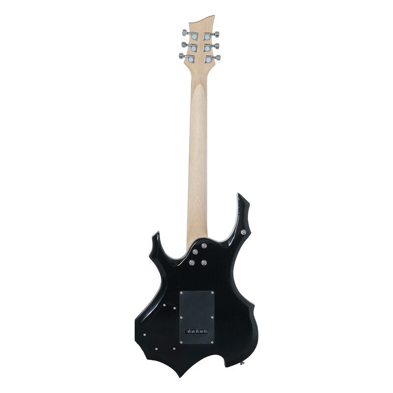 IRIN 6 String Black Electric Guitar Campus Student Rock Band Trendy Play Electric Guitar Equipped Necessary with Effector Straps