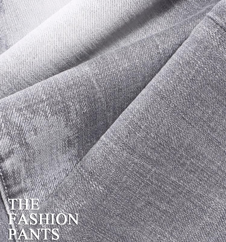 Fashion desainer Split Jeans Pria kualitas tinggi Retro abu-abu elastis Slim Fit dicat Jeans Pria Jalan Hip Hop celana merek Hombr