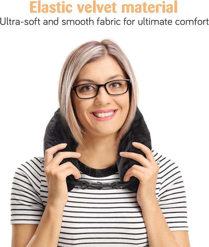 Travel Neck Pillow Self-filling Travel Pillow Portable Stuffable Neck Pillow for Travel with Refillable Support Cushion for Car