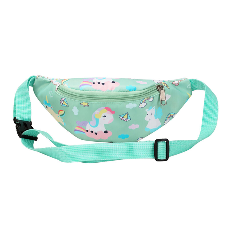 Dinosaur/Unicorn Cute Waist Bag Adjustable Strap Animal Fanny Pack Lightweight Kids Outdoor Waist Pack Fashion Shoulder Bag