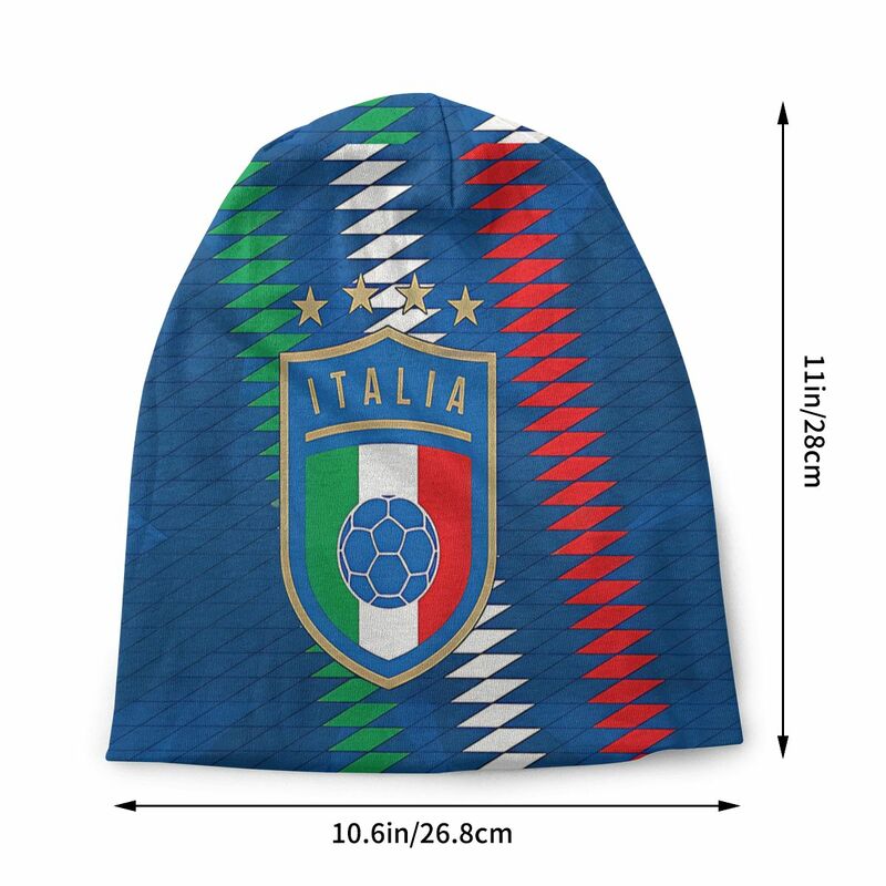 Italy Flag Washed Thin Bonnet Cycling Casual Beanies Protection Men Women Hats