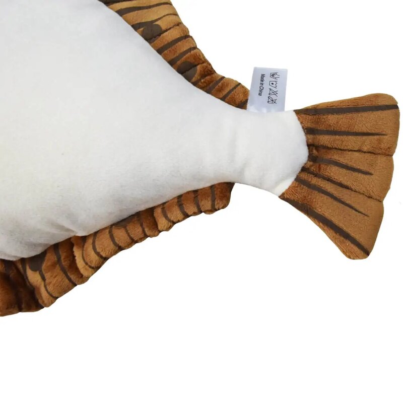 Realistyczna atlantycka ryba Halibut wypchane zwierzę pluszowa zabawka, realistyczna atlantycka halibuta pluszak imitacje zwierząt lalka