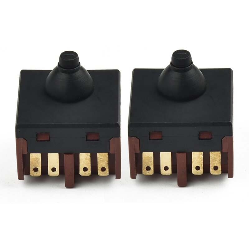 2PCS Replacement Push Button Switch For Angle Grinder 100 Polisher Accessory High Quality Angle Grinder Switch Durable