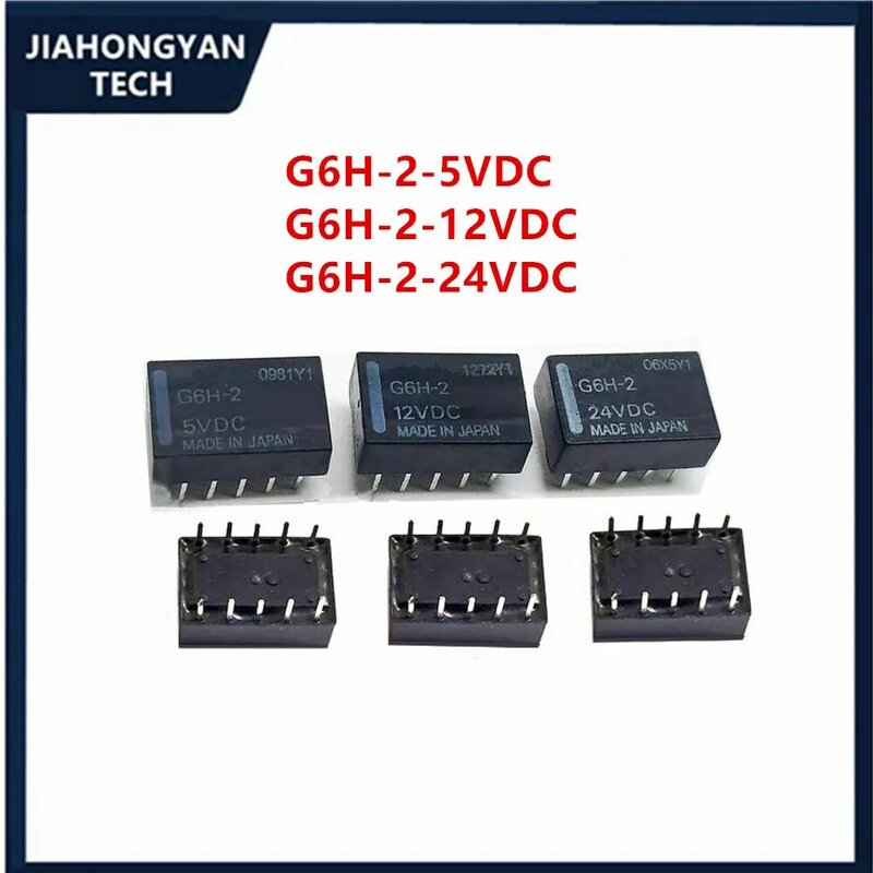 5 pièces Original G6H-2-5VDC G6H-2-12VDC G6H-2-24VDC G6H-2 5V 12V 24V 10 broches relais