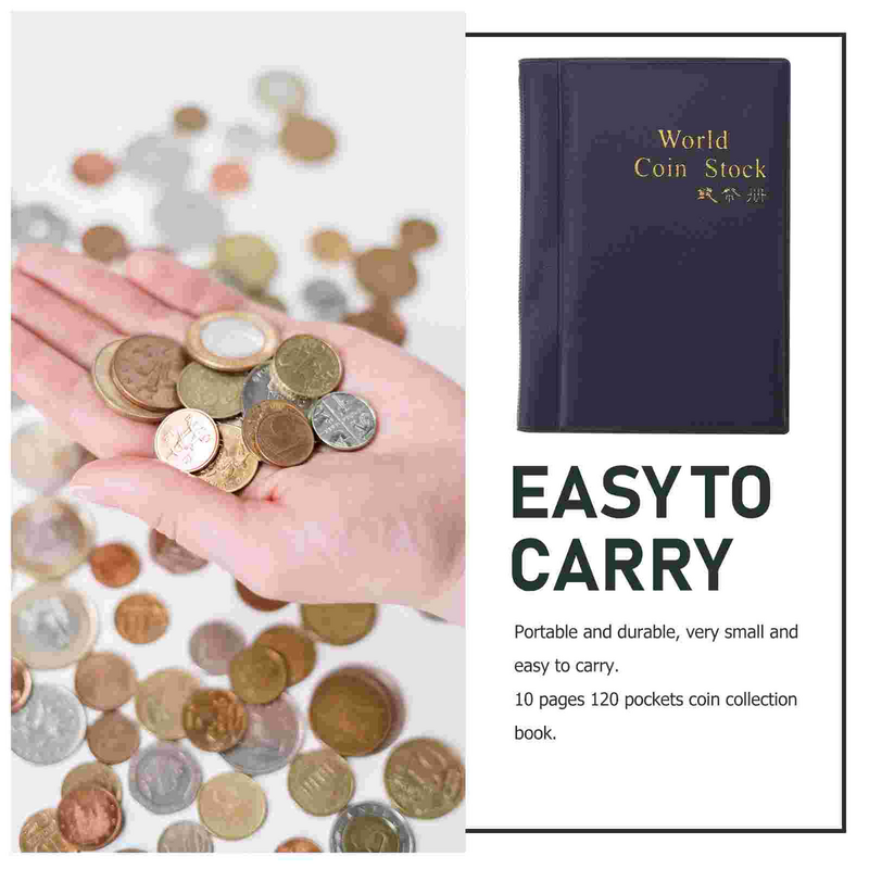 Mini bolsas de almacenamiento de monedas con aberturas de estilo de moda, álbum, organizador de dinero, colección de libros, gran oferta