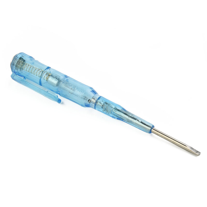 Test Pen Voltage Tester Voltage Tester 45#Steel Blue Car Decoration Electric Tester Electric Tool For: Property