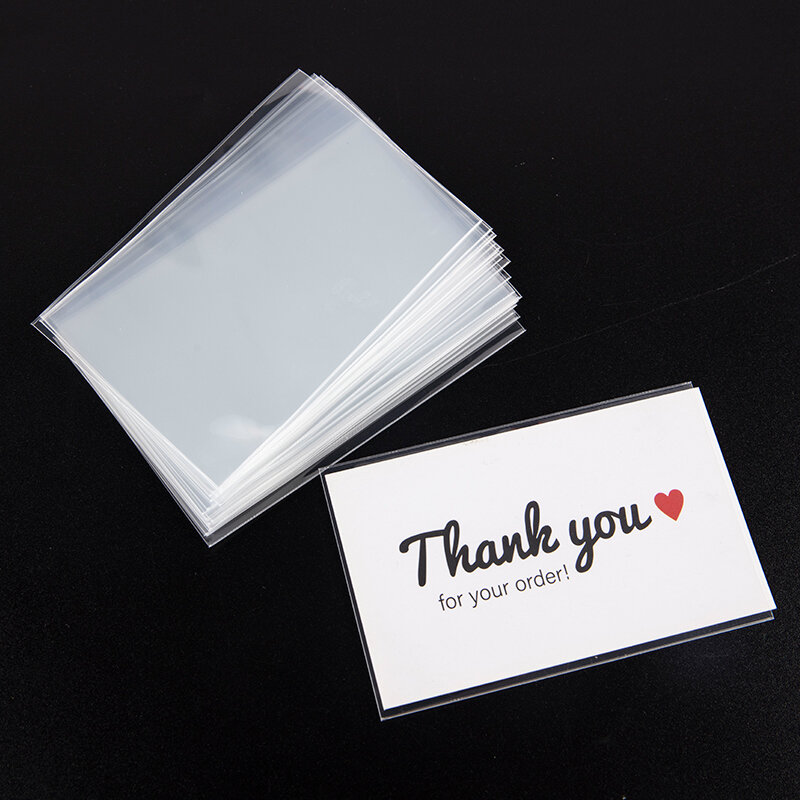 50 hojas/paquete Transprant soporte de cubierta de tarjeta para juego de mesa soportes de tarjetas de identificación