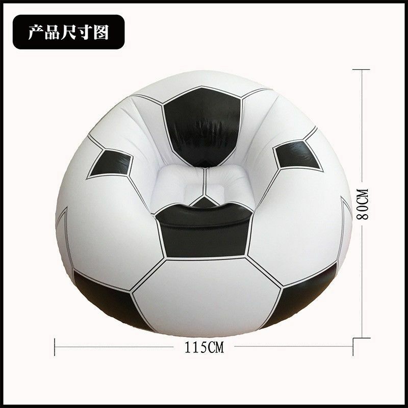 Outdoors Inflatable Football Sofa PVC Single Person Sofa Lounge Chair Portable Foldable Outdoor Nap Chair Inflatable Seatings
