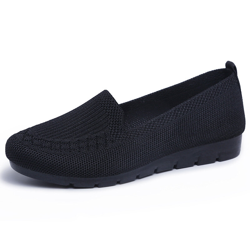 รองเท้าลำลองผู้หญิงฤดูร้อนตาข่ายระบายอากาศรองเท้าส้นแบน Comfort รองเท้าผ้าใบเบาผู้หญิงถุงเท้าสลิปบน loafers zapatillas muje