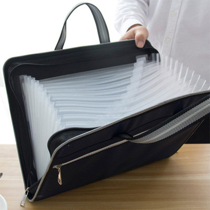 Borsa portadocumenti portatile in tela Oxford borsa per informazioni multistrato borsa per File borse per cancelleria per studenti forniture per ufficio