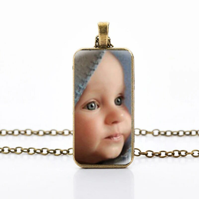Colgante con foto personalizada, Collar personalizado con foto de tu bebé, mamá, papá, abuelo, regalo para miembros de la familia