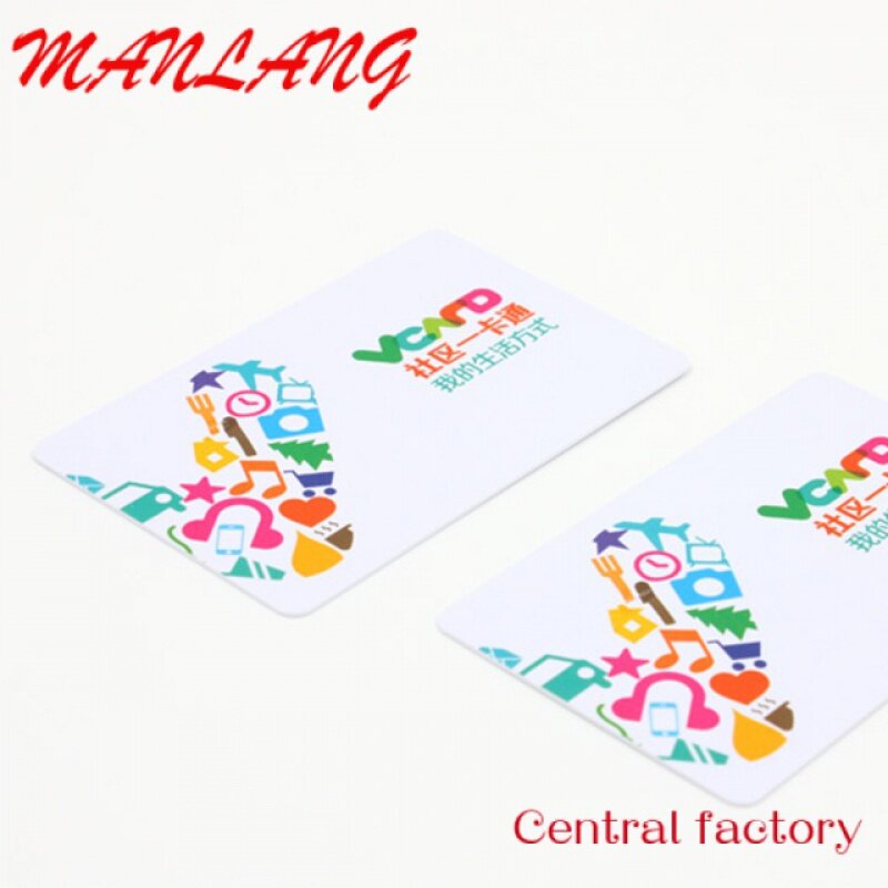 Custom  2022 white cards film printing machine NFC business card Printable Pvc RFID NFC membership plastic Card