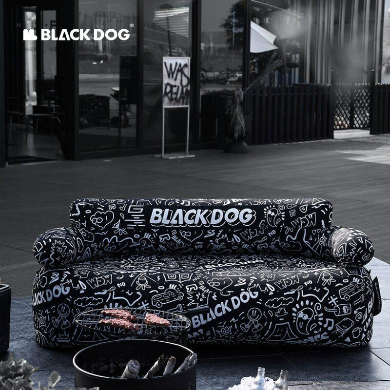 Naturehike-Blackdog Divano gonfiabile per esterni Campeggio Portatile Pieghevole Divano impermeabile singolo/doppio da viaggio Spiaggia Sgabello gonfiabile